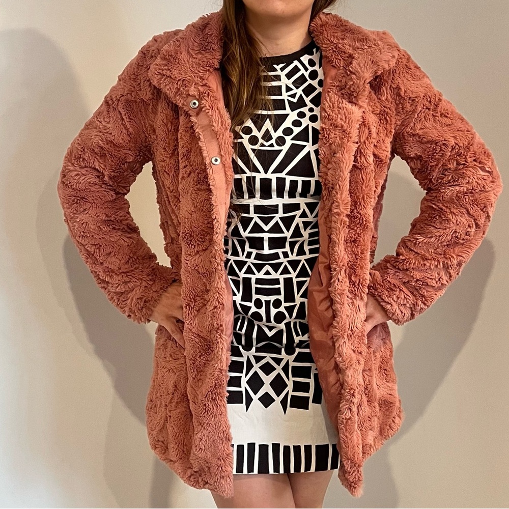 Vero Moda Rose Fake Fur Jacket